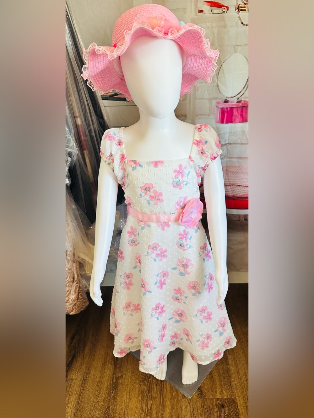Blueberi Boulevard Girls Floral Party Dress